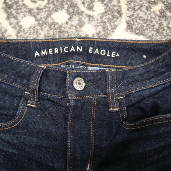 American Eagle Dark Blue Wash Hi-Rise Jegging, 2 - Picture 7 of 10